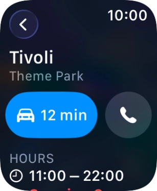 Press the start journey icon.