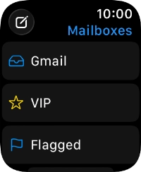 Press the required email account.
