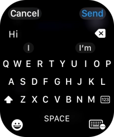 Press the input icon.