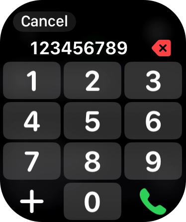Key in the required number and press the call icon.