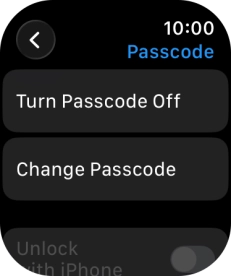 Press Turn Passcode Off and key in the current lock code.