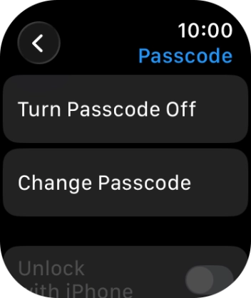 Press Turn Passcode Off and key in the current lock code.