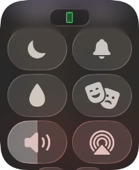 Press the sound mode icon to turn silent mode on or off.