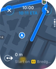 Follow the instructions on the screen to go to the required destination.