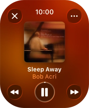 Turn the Digital Crown to select the required volume.