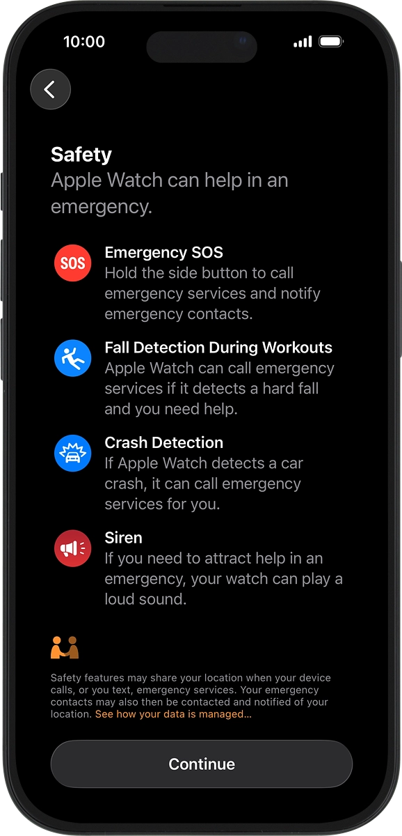 On your phone: Press Continue.