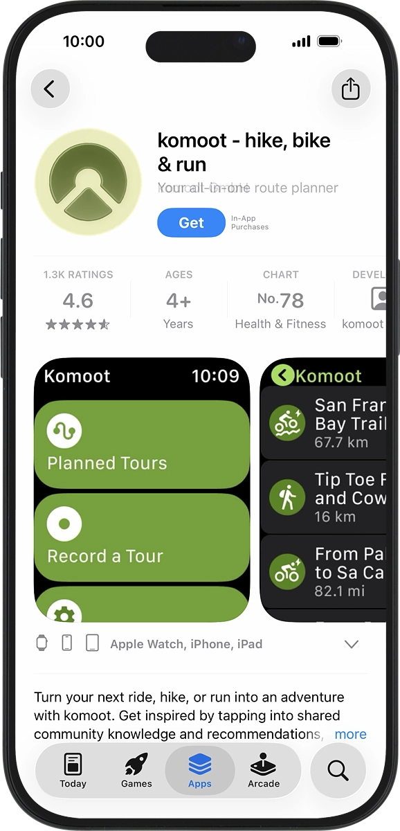 On your phone: Press Get and follow the instructions on the screen to install the app.
