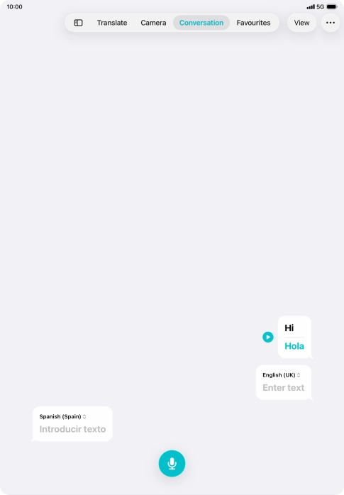Press the menu icon.