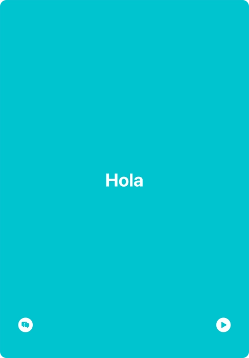 Press the split view icon to go back to display of both languages.