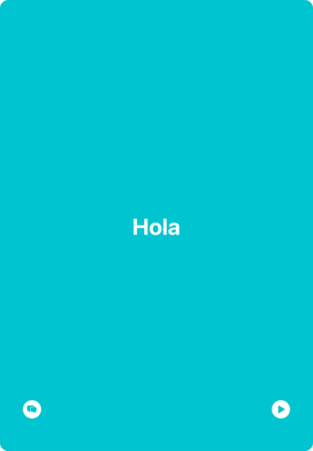 Press the split view icon to go back to display of both languages.