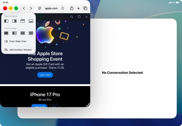 Press the required layout.