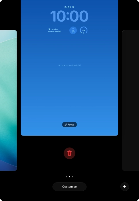Press the delete icon.