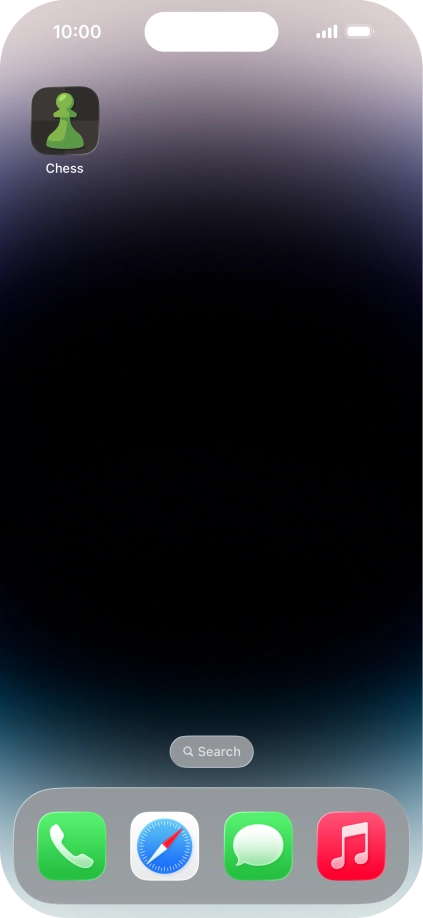 Press and hold the required app.