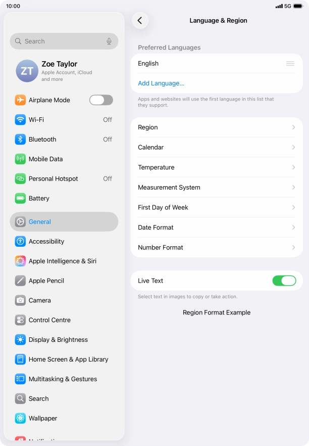 Press Add Language....