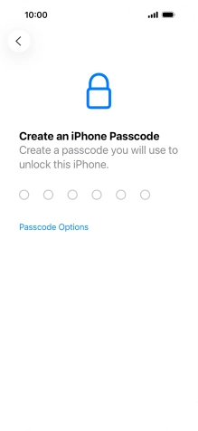 Press Passcode Options.