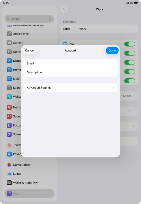 Press Advanced Settings.