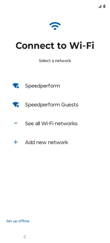 Press the required Wi-Fi network. Press the required Wi-Fi network.