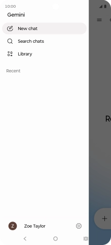 Press the profile icon. Press the profile icon.