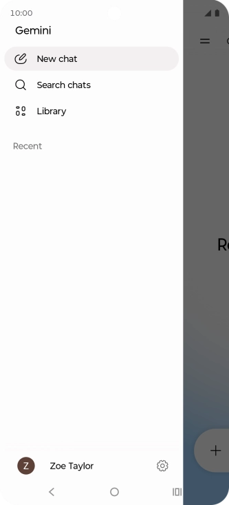 Press the profile icon. Press the profile icon.