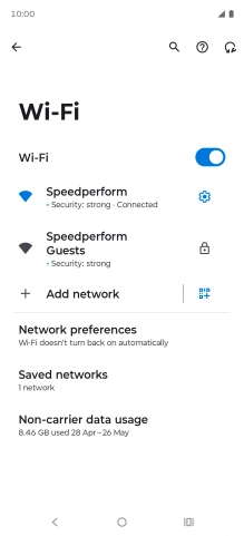 Press the Home key to return to the home screen.