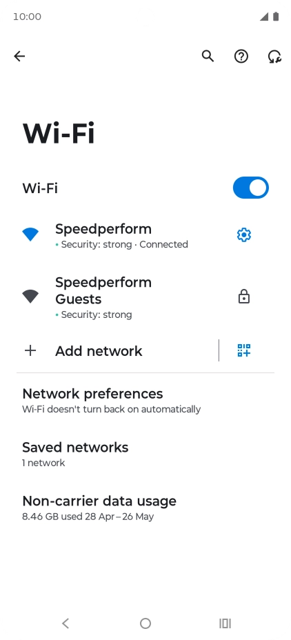 Press the Home key to return to the home screen.