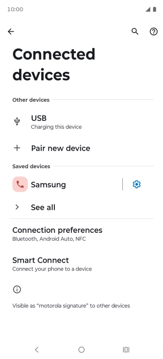 Press the Home key to return to the home screen.