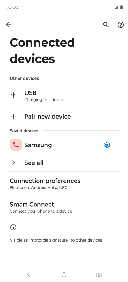 Press the Home key to return to the home screen.