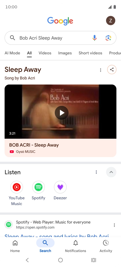 Follow the instructions on the screen to use the search results. Follow the instructions on the screen to use the search results.