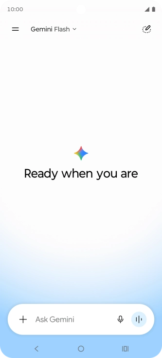 Press the menu icon. Press the menu icon.