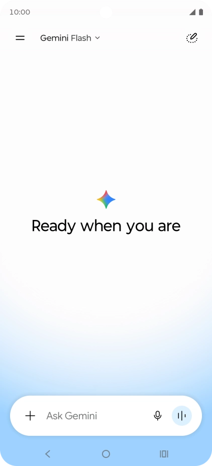Press the menu icon. Press the menu icon.