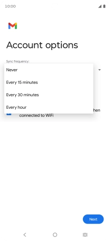 Press the required setting. Press the required setting.