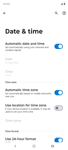 Press the Home key to return to the home screen.