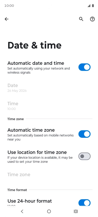 Press the Home key to return to the home screen.
