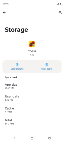 Press Clear cache.