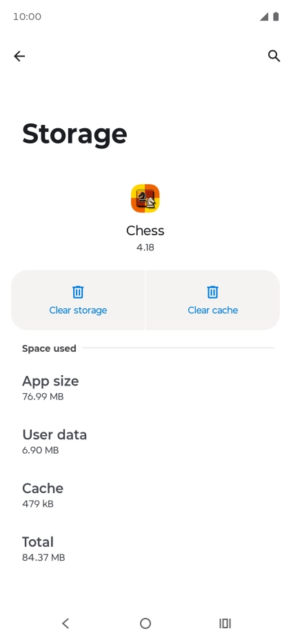 Press Clear cache.