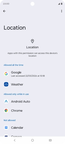 Press the required app. Press the required app.