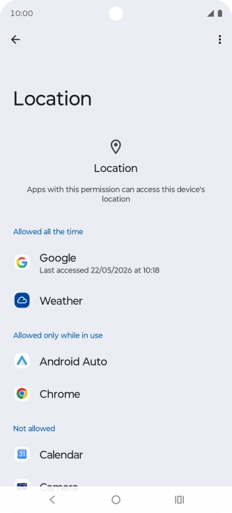 Press the required app. Press the required app.