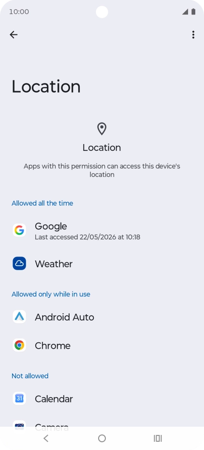Press the required app. Press the required app.