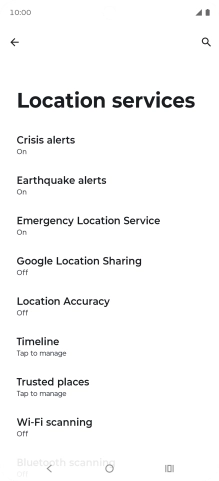 Press Location Accuracy. Press Location Accuracy.