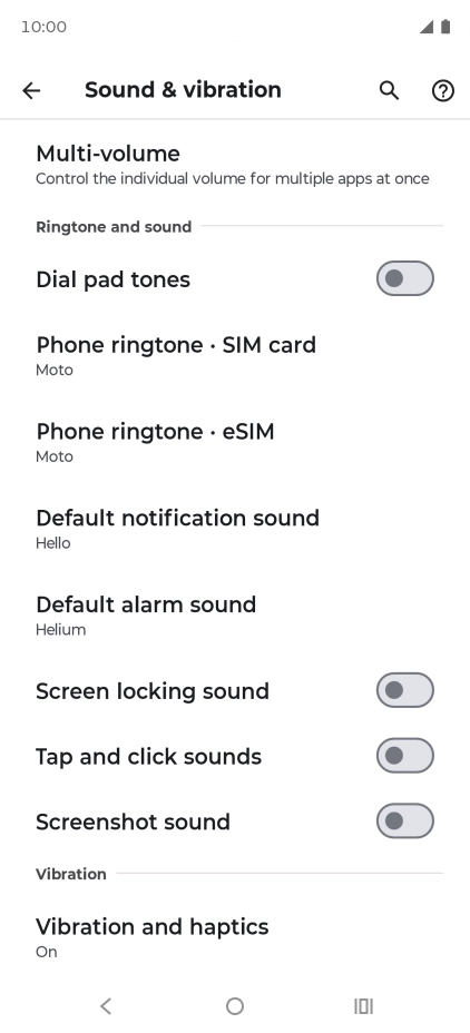 Press Phone ringtone. Press Phone ringtone.