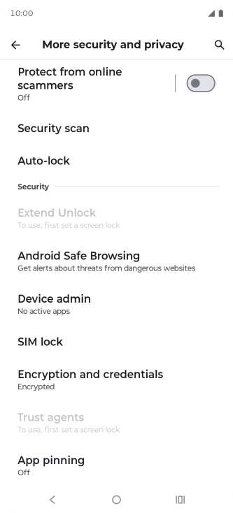 Press SIM lock. Press SIM lock.