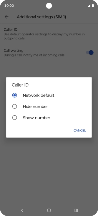 Press Show number to turn on caller identification. Press Show number to turn on caller identification.