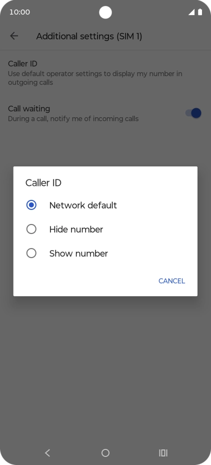 Press Show number to turn on caller identification. Press Show number to turn on caller identification.