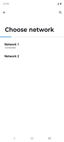 Press the required network.