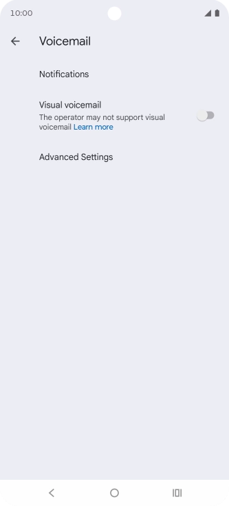 Press Advanced Settings. Press Advanced Settings.