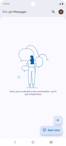 Press the profile icon. Press the profile icon.