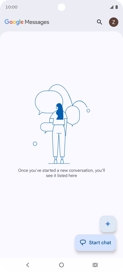 Press the profile icon. Press the profile icon.