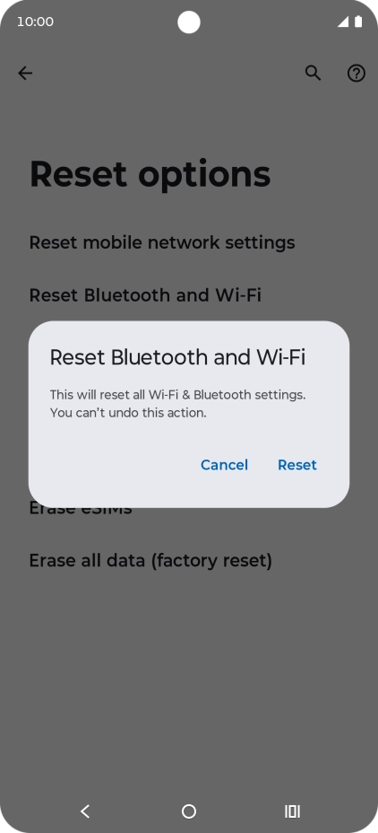 Press Reset.