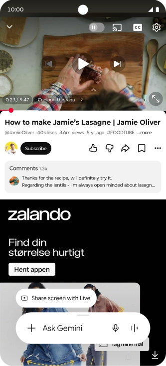 Press the add icon. Press the add icon.