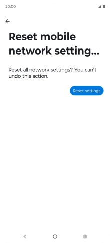 Press Reset settings.